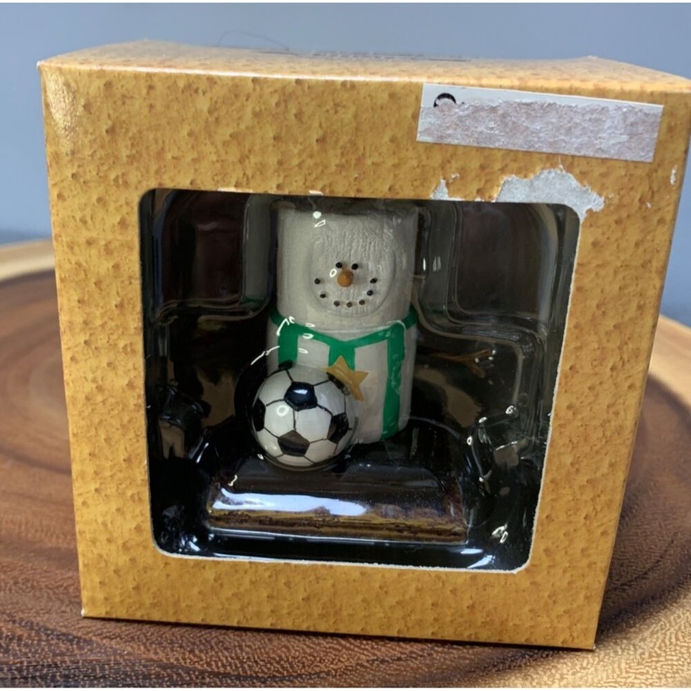 Midwest Smores Original Soccer Snowman Figurine In Box